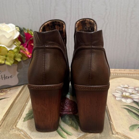 Kork-Ease Robin Brown Platform Ankle Boots Sz 9.5 - Picture 7 of 13